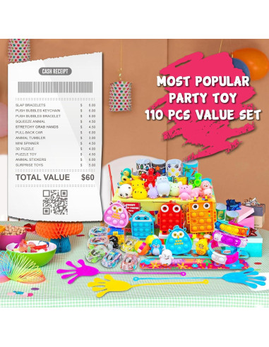 Conjunto de Juguetes de Fiesta 110 Piezas H-Partner