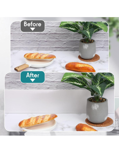 Moldura de Base de Pared Flexible Frienda 10.16 cm x 7.62 m Vinilo Blanco