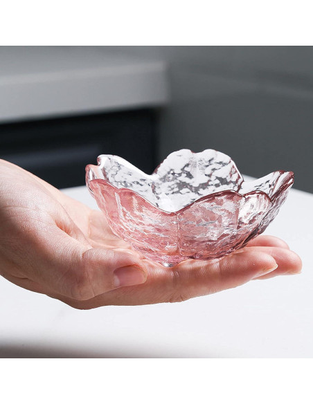 Soporte de Incienso Ziyue de Latón y Vidrio de Flor de Cerezo