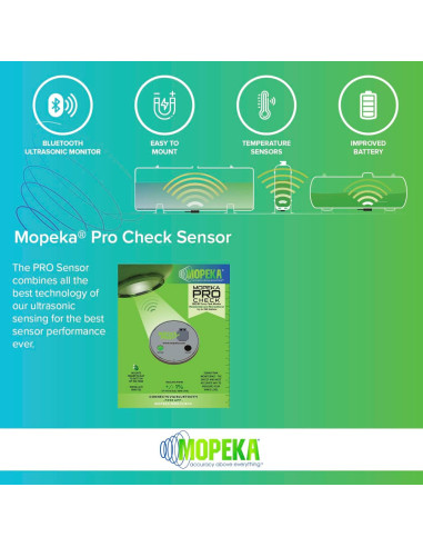 Sensor Inalámbrico de Nivel de Tanque Mopeka Pro Check