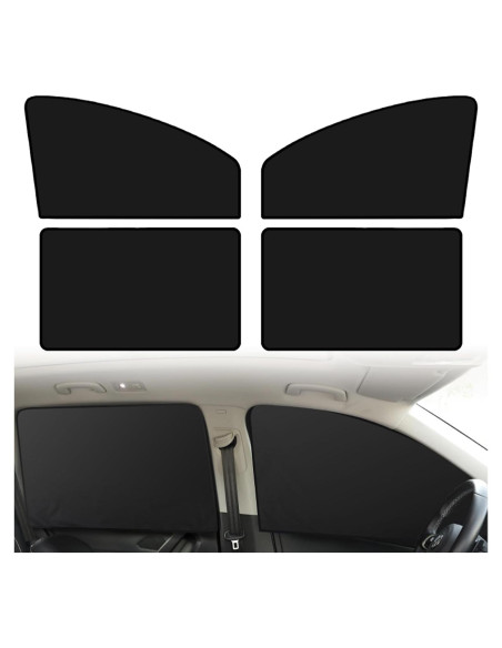 Cortinas de Sol Opacas NGHEY 4 PCS para Ventana de Coche