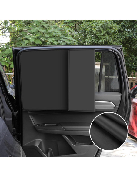 Cortinas de Sol Opacas NGHEY 4 PCS para Ventana de Coche