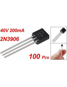 Transistores PNP 2N3906 JDYYICZ - 100 Piezas 22g 2