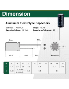 Kit de 280 Capacitores Electrolíticos Aluminio 0.1-1000uF 10-50V 2