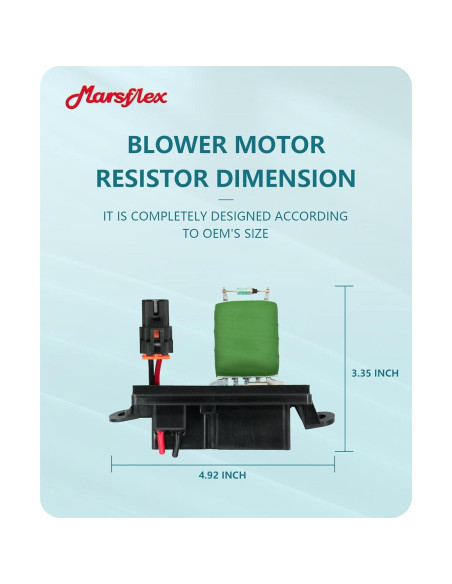 Resistor de Ventilador Marsflex APAC05005 para Chevy y GMC