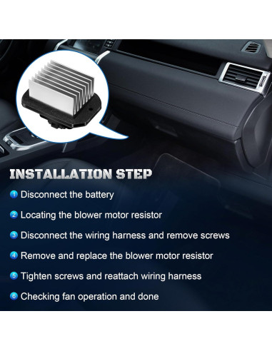 Resistor Motor Ventilador HVAC A-NAFTULY para Honda y Acura