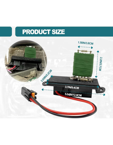 Resistor de Motor de Soplador HVAC KEVWR 89019089 Compatible