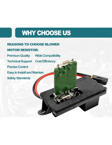 Resistor de Motor de Soplador HVAC KEVWR 89019089 Compatible