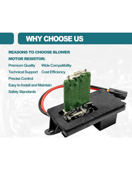 Resistor de Motor de Soplador HVAC KEVWR 89019089 Compatible