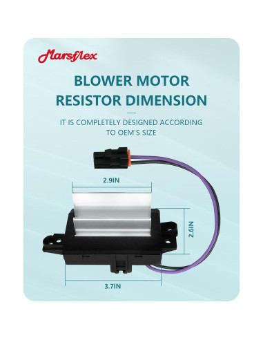 Resistor de Ventilador Marsflex APAC05001 para Chevrolet y GMC