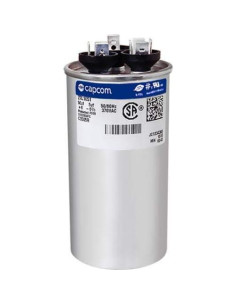 Capacitor Redondo Doble GE 50+5 uf 370V MFD 230g 2