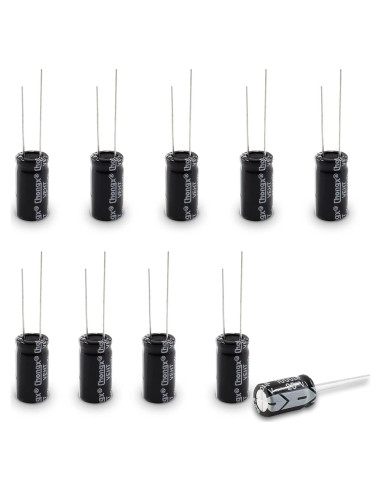 10 Capacitores Electrolíticos 25V 1000uF Cionyce 10x17mm