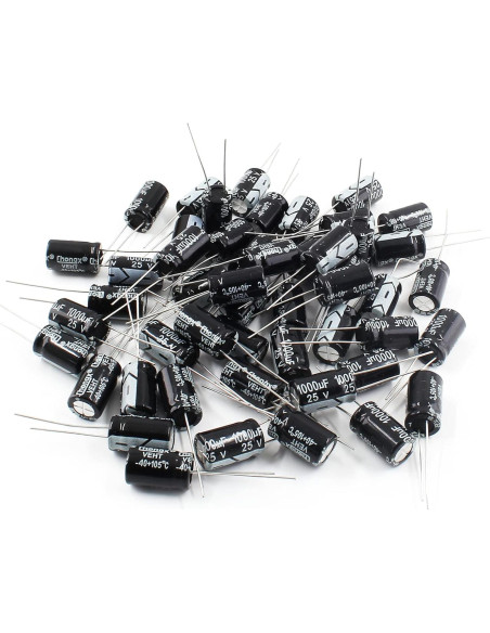 10 Capacitores Electrolíticos 25V 1000uF Cionyce 10x17mm