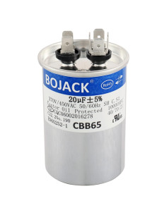 Capacitor de Arranque BOJACK 20uF 450V CA CBB65 para Ventilador