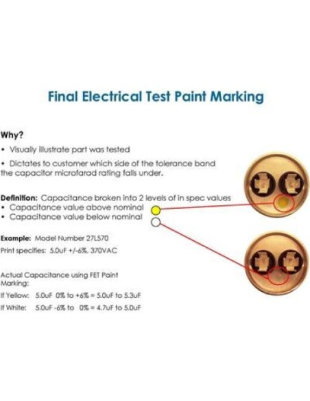 Capacitor Genteq 35 + 7.5 uF 440 VAC Reemplazo Industrial