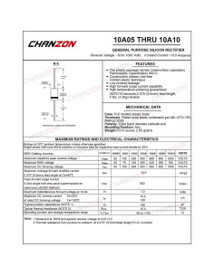 Diodo Rectificador Chanzon 10A10 1000V Axial 20 Piezas 2