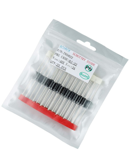 Diodo Schottky BOJACK IN5822 3A 40V Axial Paquete 25