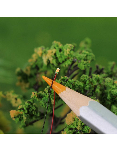 20 LEDs SMD 0603 Preconectados EVEMODEL Luz Blanca Cálida 12V