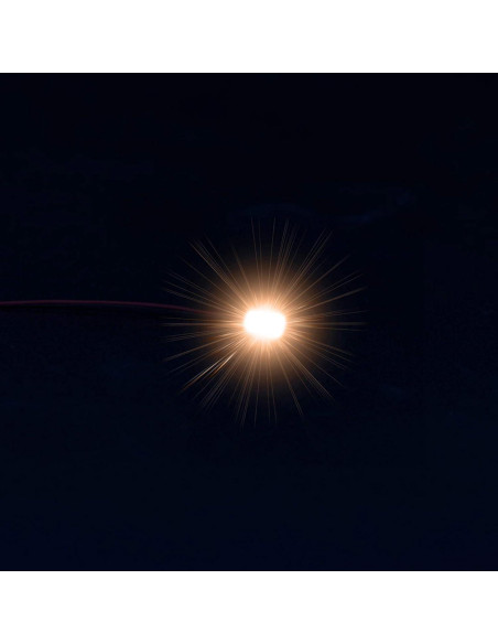 20 LEDs SMD 0603 Preconectados EVEMODEL Luz Blanca Cálida 12V