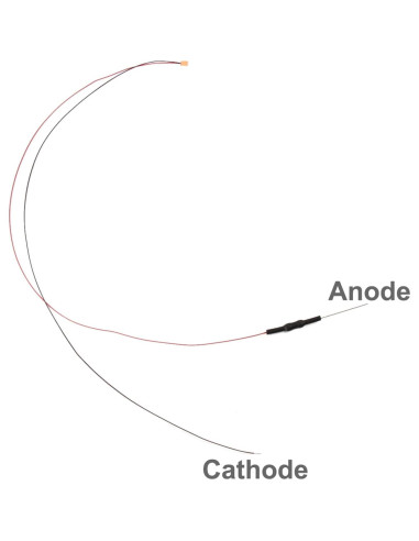 20 LEDs SMD 0603 Preconectados EVEMODEL Luz Blanca Cálida 12V