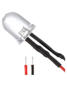 18 LEDs Pre Cableados 10mm uxcell Parpadeo Lento DC 3-6V