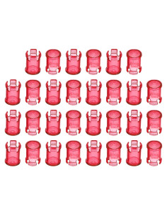 Soporte LED 5mm PATIKIL - 30 Clips Rojo para Panel