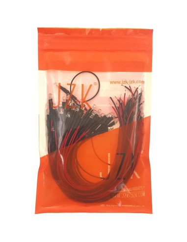 50 Diodos LED Blancos 3mm JZK 12V Pre-Cableados 20cm