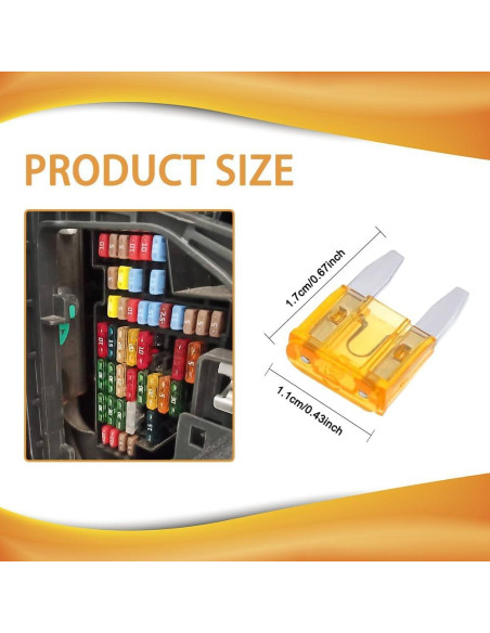 Kit de Fusibles Automotrices PACLVIO 10 Piezas 5A-30A