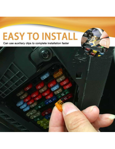 Kit de Fusibles Automotrices PACLVIO 10 Piezas 5A-30A