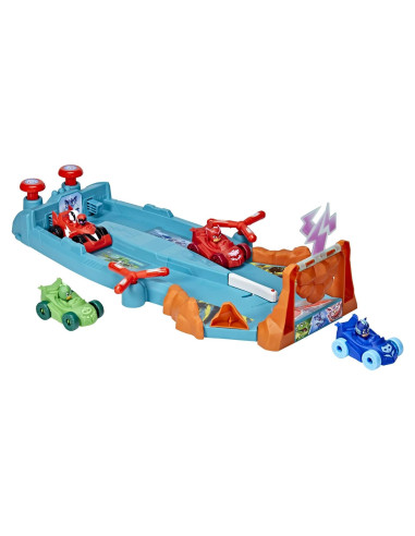 Pista de Carreras PJ Masks Chocar y Acelerar 55.88 cm con 4 Coches