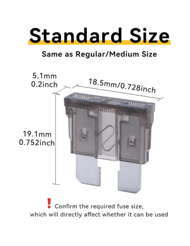Paquete de 100 Fusibles Automáticos 2A JESUNK para Coche
