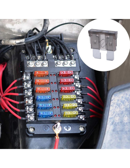 Paquete de 100 Fusibles Automáticos 2A JESUNK para Coche