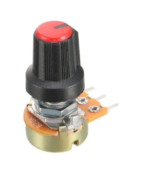 10 Pcs Potenciómetros de Carbono 20K Ohm uxcell WH148