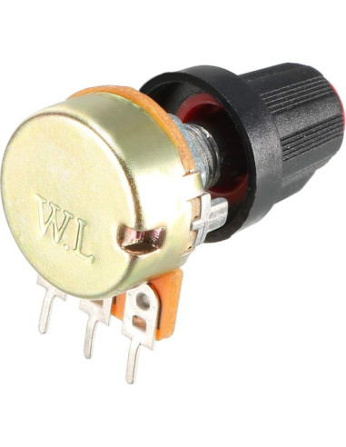 10 Pcs Potenciómetros de Carbono 20K Ohm uxcell WH148