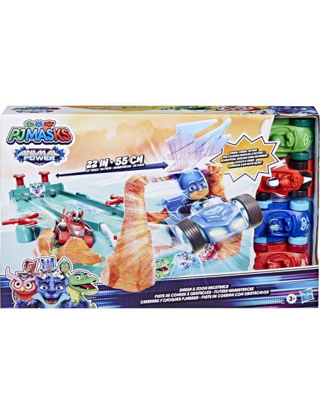 Pista de Carreras PJ Masks Chocar y Acelerar 55.88 cm con 4 Coches