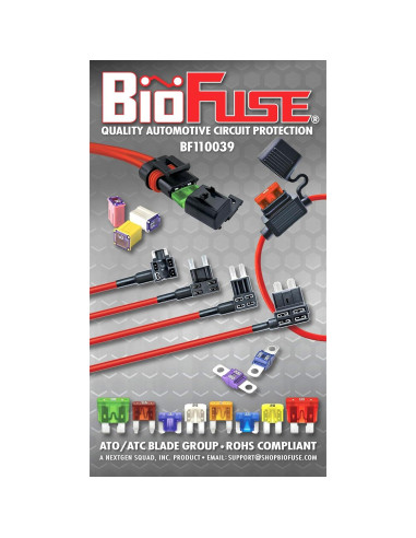 120 Fusibles Automotrices Estándar BioFuse 2A a 40A con Extractor