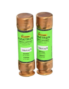 Fusible Bussmann FRN-R 40A 250V Retardo - Paquete de 2