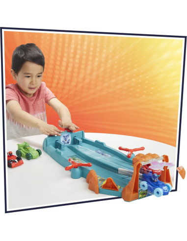 Pista de Carreras PJ Masks Chocar y Acelerar 55.88 cm con 4 Coches