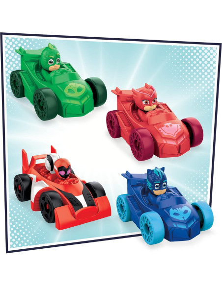 Pista de Carreras PJ Masks Chocar y Acelerar 55.88 cm con 4 Coches