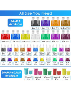 Kit de Fusibles Automotrices PACETAP 304 Piezas con Extractor 2