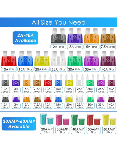 Kit de Fusibles Automotrices PACETAP 304 Piezas con Extractor