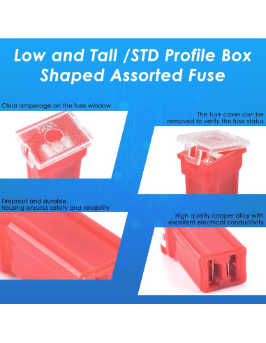 Kit de Fusibles Automotrices PACETAP 304 Piezas con Extractor