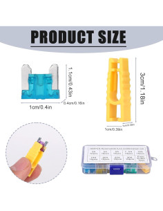 Kit de Fusibles Mini para Automóvil 101 Piezas con Extractor 2