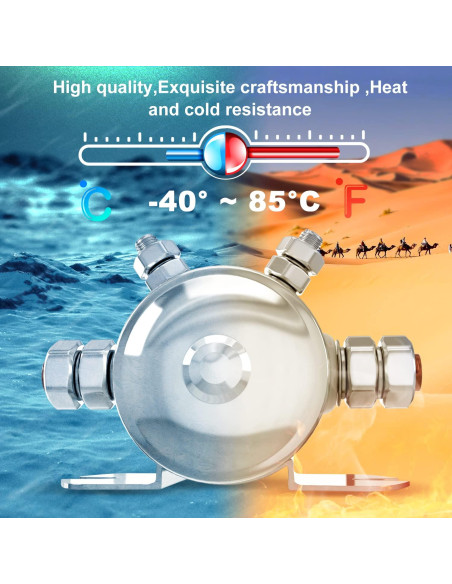 Relé de Solenoide 12V Zhushan 300A Niquelado para Golf y Barcos Relé de Solenoide 12V Zhushan 300A Niquelado para Golf y Barcos