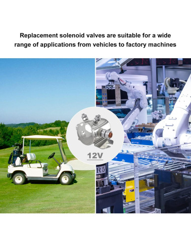 Relé de Solenoide 12V Zhushan 300A Niquelado para Golf y Barcos