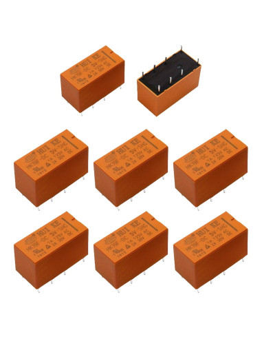 Relé de Potencia DPDT PCB VILHTL 5V 8 Pines (8 Pcs)