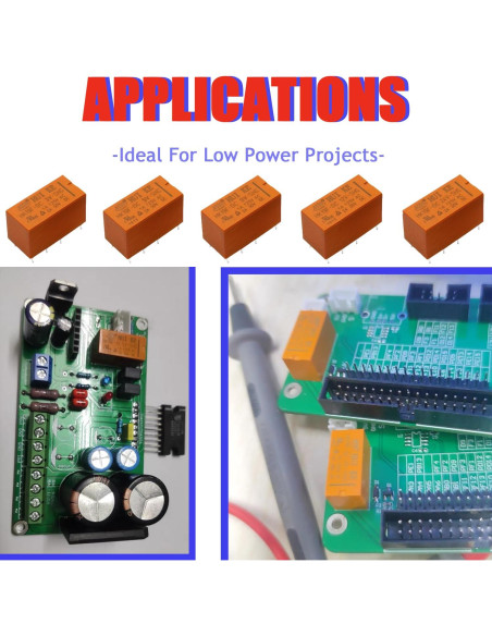 Relé de Potencia DPDT PCB VILHTL 5V 8 Pines (8 Pcs) Relé de Potencia DPDT PCB VILHTL 5V 8 Pines (8 Pcs)