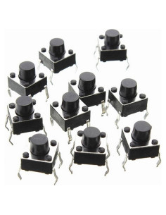 Interruptor Táctil 6x6mm Corpco - Paquete de 10 Piezas