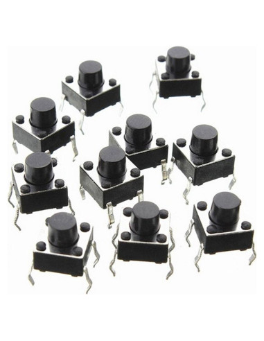 Interruptor Táctil 6x6mm Corpco - Paquete de 10 Piezas