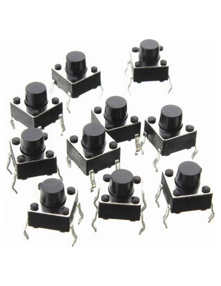 Interruptor Táctil 6x6mm Corpco - Paquete de 10 Piezas